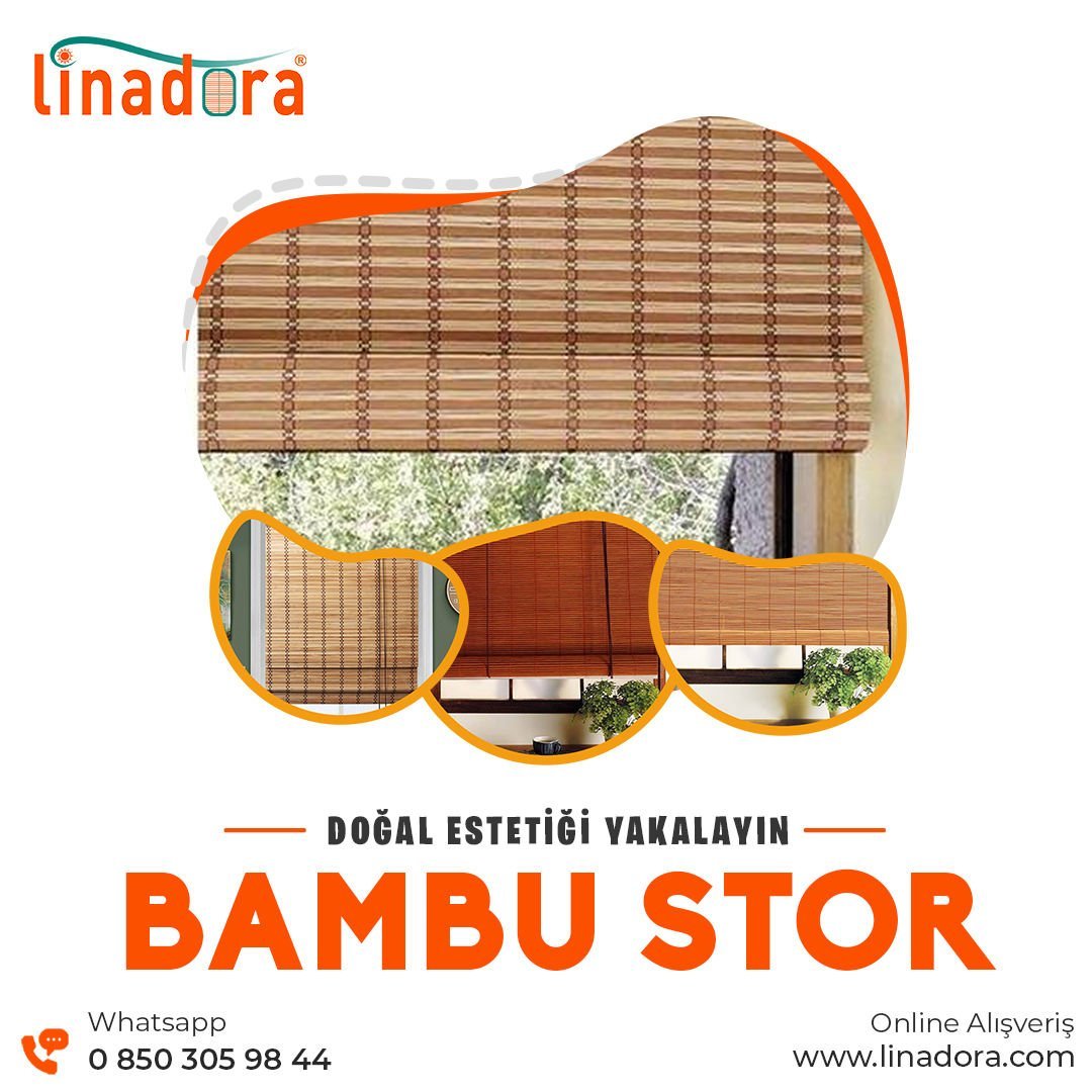 Doğal ve Şık Mekânlar için Bambu Stor Perdeler