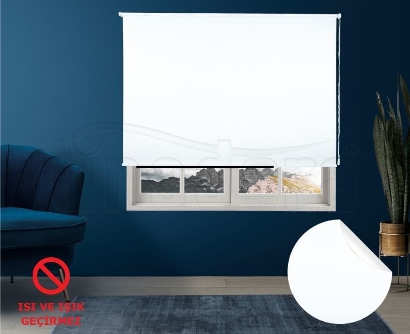 Kumaş Stor Thermo Blackout Beyaz
