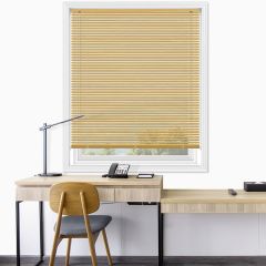 PVC Jaluzi 25 mm Ahşap Desenli Krem