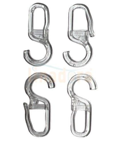 Rustik Perde Katlama Kancası Şeffaf