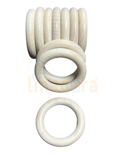 Ahşap Rustik Halkası 28 mm Eskitme Beyazı