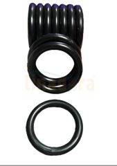 Rustik Plastik Halka 28 mm Siyah