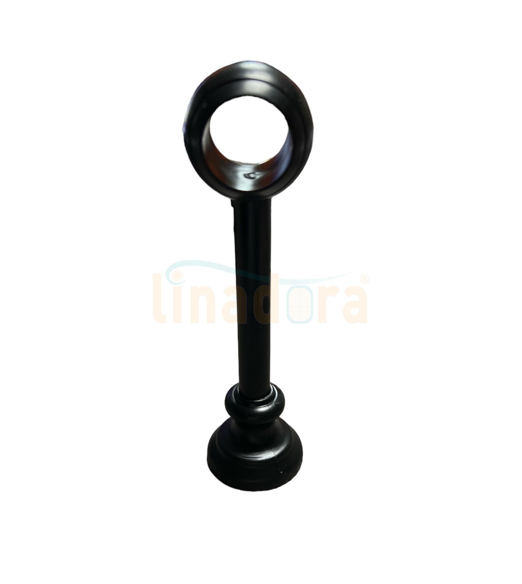 Rustik Plastik Taşıyıcı Ayak 28 mm Siyah